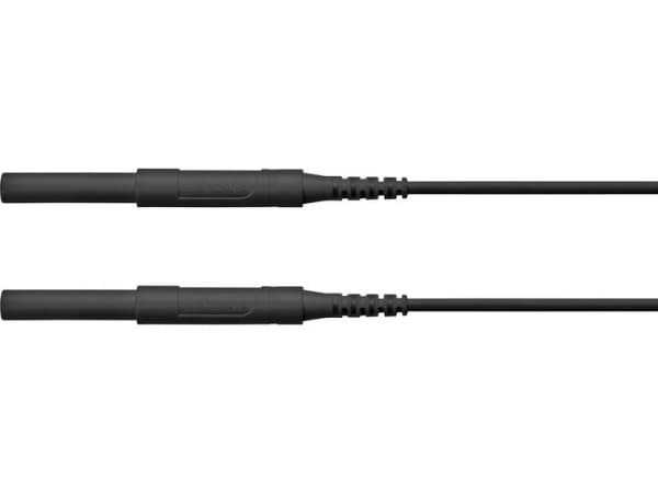 Schützinger HSPL 8568 / AWG16 / 50 / SW turvatestausjohto [liitin 4 mm - liitin 4 mm] Musta 1 kpl