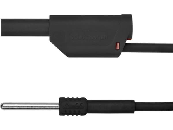 Schützinger AL 8323 / 1 / 100 / SW Adapterkabel [Stik 4 mm - Stik 4 mm] Sortera 1 stk
