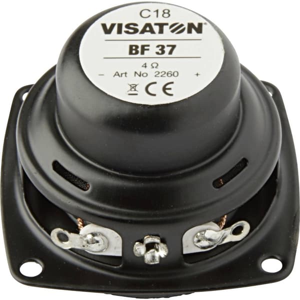 Visaton BF 37 - 8 Ohm 1.5 tum 3.7 cm Bredbandshögtalarelement 5 W 8 Ω Svart
