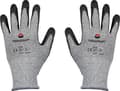 Miniatyrbilde 1 av 5: Toolcraft TO-5621610, Grå, blac, 2 stykker, EN 388, Polyester, Polyurethan, Syntetisk