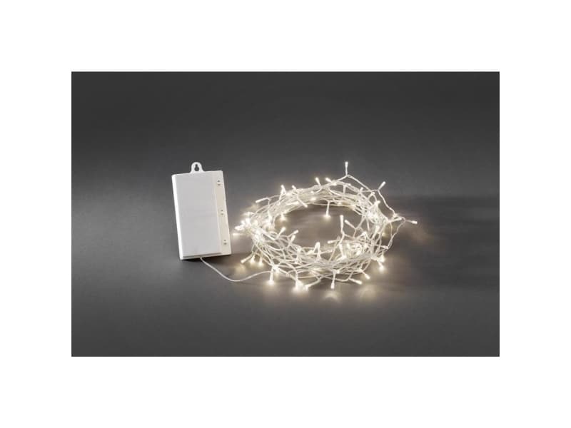 Konstsmide 3719-103 Lyskæder med batterier Udvendigt Batteridrevet LED (RGB) Varmhvid Oplyst Længde: 12.8 m
