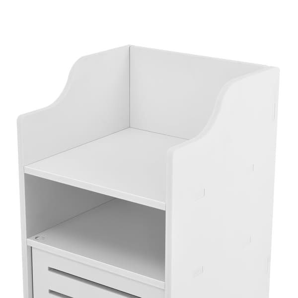 [en.casa] Badrumsskåp Skara-72x32x32cm-WPC-vit
