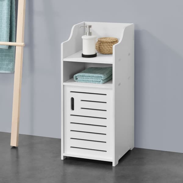 [en.casa] Badrumsskåp Skara-72x32x32cm-WPC-vit