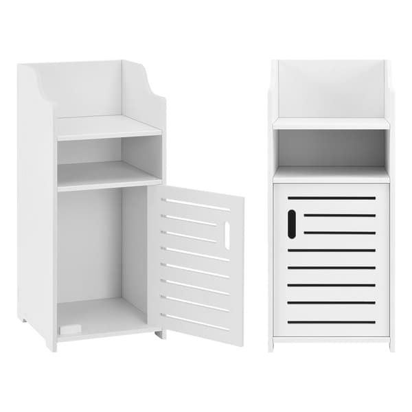 [en.casa] Badrumsskåp Skara-72x32x32cm-WPC-vit