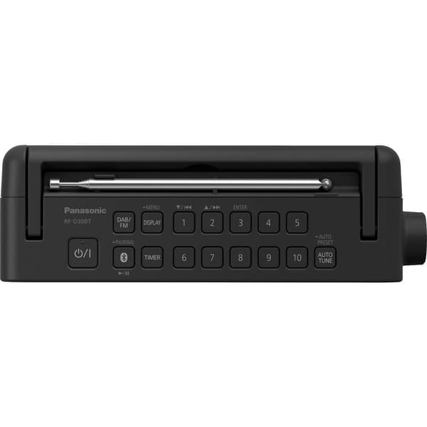 Köksradio Panasonic RF-D30BTEG-K DAB+, FM Väckningsfunktion, Stänkvattenskyddad Svart