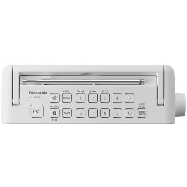 Köksradio Panasonic RF-D30BTEG-W DAB+, FM Väckningsfunktion, Stänkvattenskyddad Vit