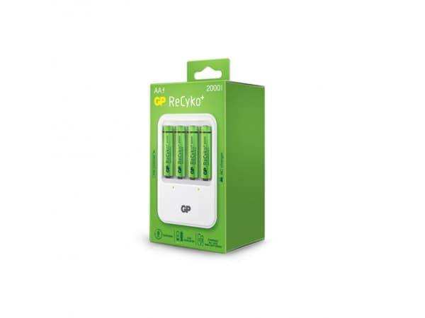 GP Batteries ReCyko PB420, Oppladbart batteri, AA, Nikkelmetallhydrid (NiMH), 1,2 V, 4 stykker, 2000 mAh