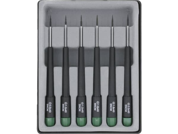 Donau Elektronik Skruvmejsel set Elektronik och finmekanik 6 delar
