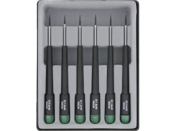 Donau Elektronik Skruvmejsel set Elektronik och finmekanik 6 delar