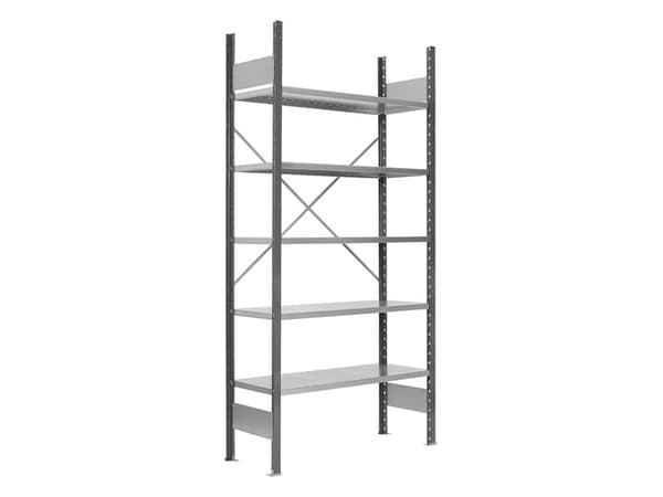 Lagerreol V06 Følgesektion 2500x300 mm Åben / 7035