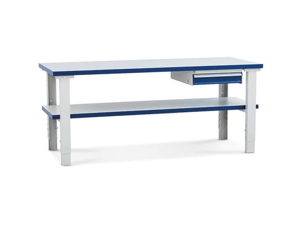 Kansiopenkki 1500x800 yhdellä laatikolla 100 mm Harmaa/Sininen