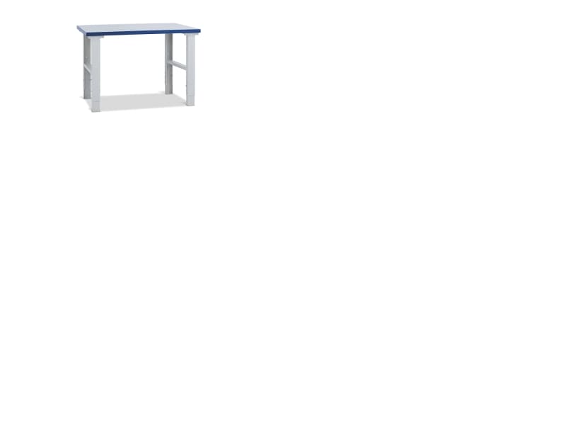 Arkivbänk med bänkskiva av 40 mm grå vinyl 2000x620 mm