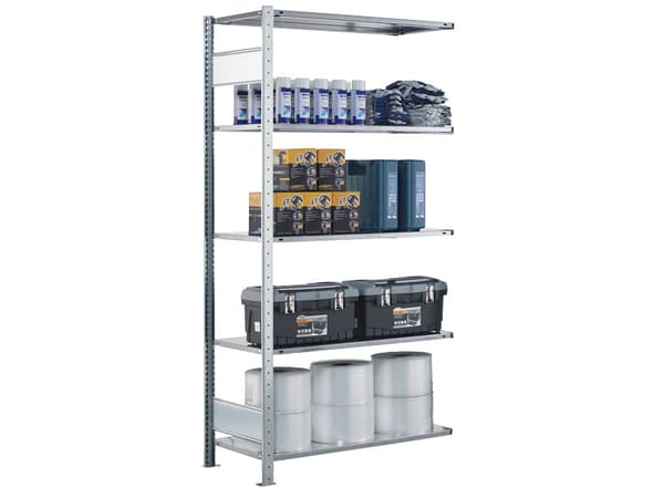 Ruuviton hyllystö, palkit 2000x1300x400 mm 150 kg/hyllystö