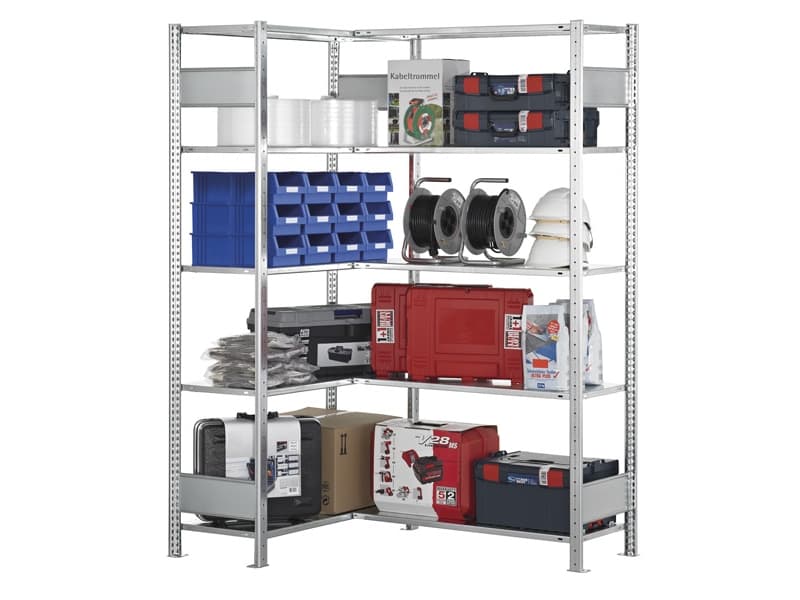 Hörnhylla Boltless 3000x1000x300 mm 150 kg/hylla