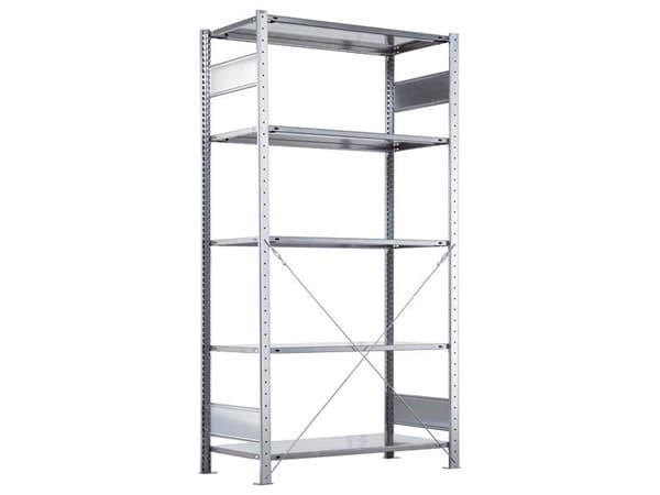 Aloitushylly Ruuviton, selkäranka 2000x750x300 mm 250 kg/hylly