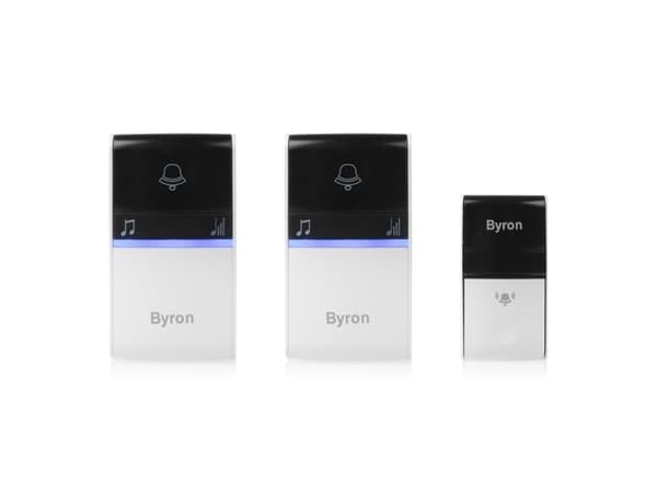 Byron DBY-23415, Svart, Vit, 80 dB, Hem, Kontor, IP44, 10 styck, 2 styck