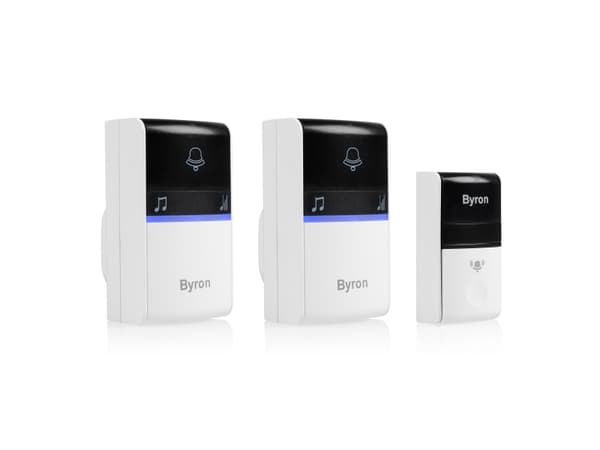 Byron DBY-23415, Musta, Valkoinen, 80 dB, Koti, Office, IP44, 10 kpl, 2 kpl