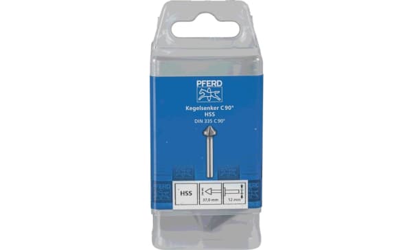 PFERD KES HSS DIN 335 C90° 37,0, Pora, Sähkömonitoimityökalu, Terästä, Kirjometalli, Pronssi, Ruostumaton teräs, Alumiini, HSS-teräs