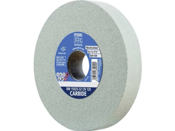 PFERD 39008429, Slipehjul, Wolframkarbid, Silisiumkarbid (SiC), Silisiumkarbid, 4500 RPM, Grå