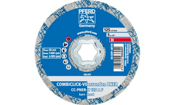 PFERD 42002192, 7650 RPM, 12,5 cm, 5 stykker