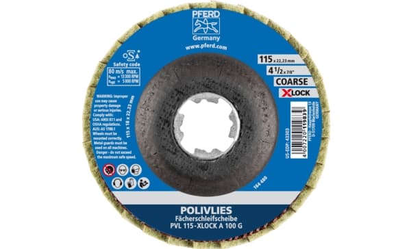 PFERD 44694201, 13300 RPM, 11,5 cm, 18 mm, 100 g, 5 stykker