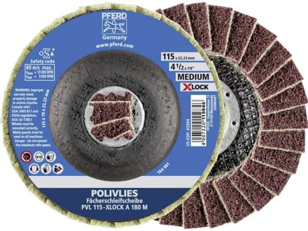 PFERD 44694202, 13300 rpm, 11,5 cm, 18 mm, 180 g, 5 st