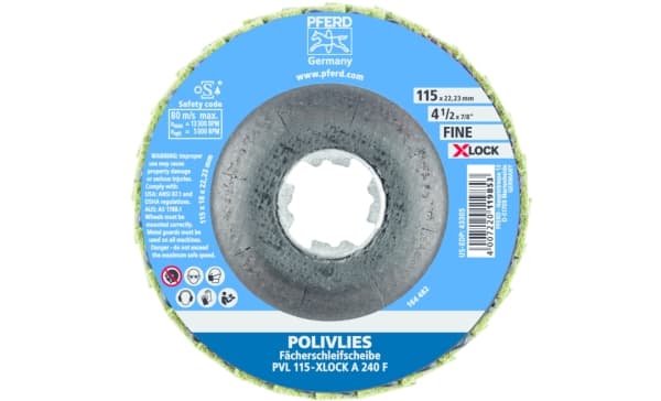 PFERD 44694203, 13300 RPM, 11,5 cm, 18 mm, 240 g, 5 stykker