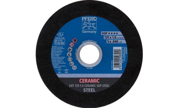 PFERD 61312510, 2,22 cm, 12,5 cm, 1 mm, 12200 RPM, 25 kpl