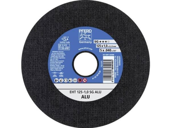 PFERD 61341115, 2,22 cm, 12,5 cm, 1 mm, 12200 RPM, 25 stykker