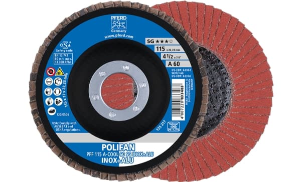 PFERD 67656115, 2,22 cm, 11,5 cm, 13300 RPM, 60 g, 10 stykker