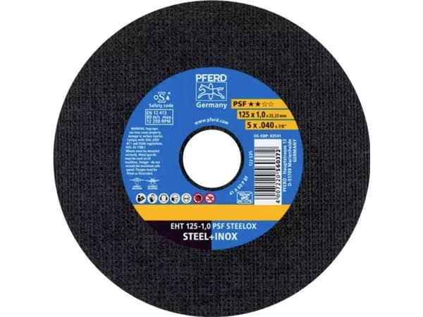 PFERD EHT 125-1,0 START STEELOX (50) 69198290 Leikkuukiekko suora 125 mm 22,23 mm 50 kpl 50 kpl