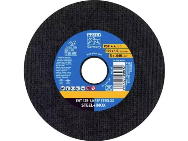 PFERD EHT 125-1,0 START STEELOX (50) 69198290 Leikkuukiekko suora 125 mm 22,23 mm 50 kpl 50 kpl