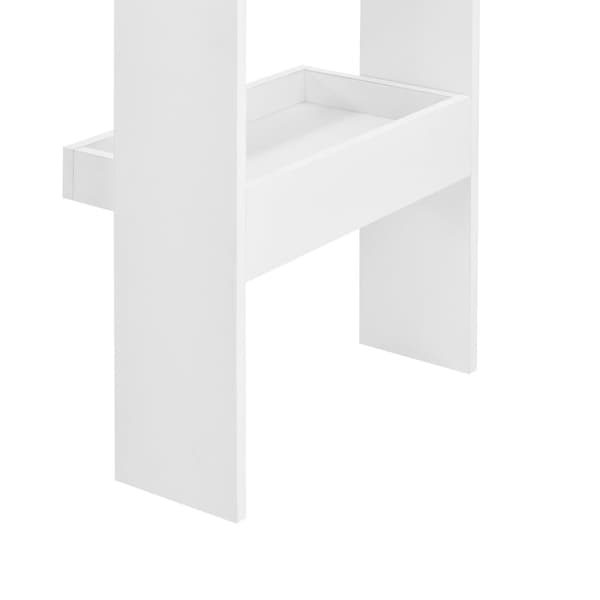 [en.casa] Vägghängt barbord Bromölla-med hylla-120x45x106cm-melaminbelagd spånskiva-svart-betongkänsla