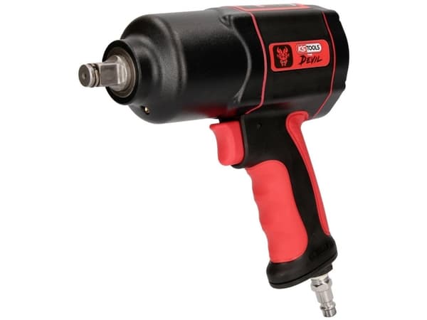 KS Tools THE DEVIL, Iskuväännin, Musta, Punainen, Alumiini, 1/2", 8500 RPM, 870 Nm