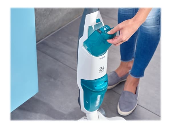 Leifheit Regulus Aqua PowerVac, Pussiton, Sininen, Harmaa, Valkoinen, Kuiva ja märkä, Vaahto, Suodatus, Paljas lattia, Kovat lattiapinnat, Rappusten