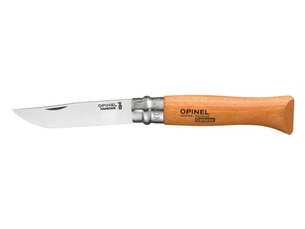 Opinel 000623, Klappkniv med lås, Barlow, Kull stål, Tre, Rustfritt stål, 1 verktøy