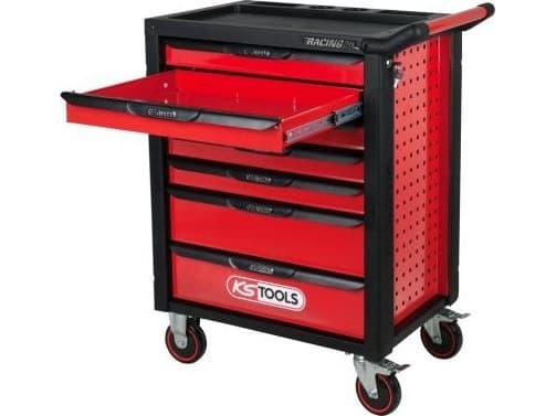 Vogn med 215 stk. verktøy KS TOOLS RACINGline, 7 skuffer