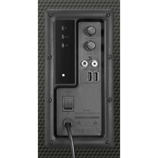 SpeedLink SL-830100-BK 2.1 Datorhögtalare Bluetooth, Sladd, USB 60 W Svart