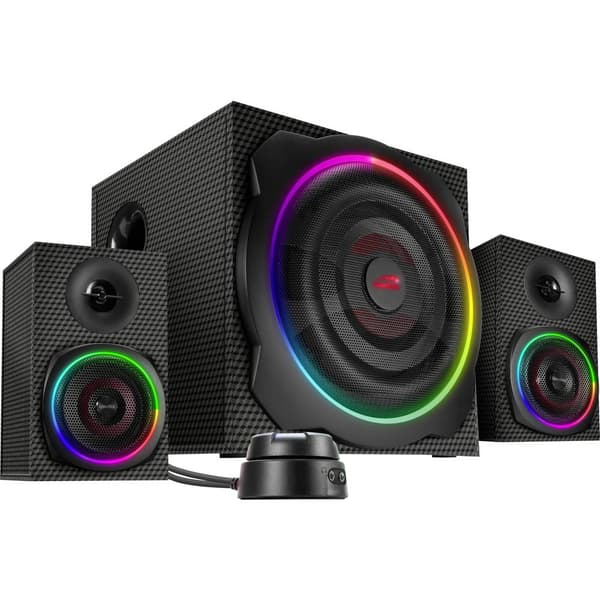 SpeedLink SL-830100-BK 2.1 Datorhögtalare Bluetooth, Sladd, USB 60 W Svart