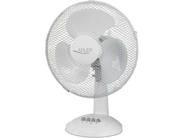 Adler AD 7303, Valkoinen, Taulukko, 42,1 dB, 30 cm, 90°, 45 W