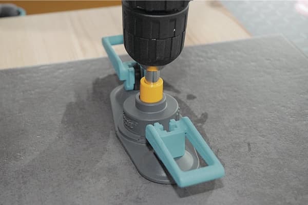 wolfcraft GmbH 5911000, Boreguide, Betong, Grønn, Grå, 1 stykker, 1 cm