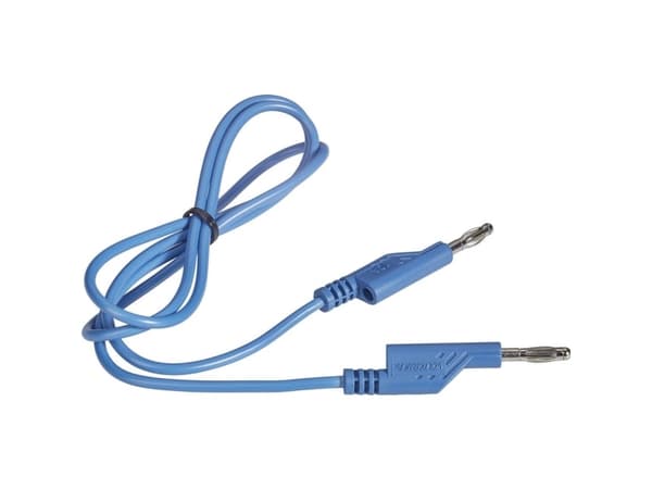 VOLTCRAFT Prøveledning Lamelstik 4 mm Lamelstik 4 mm 1.00 m Blå 1 stk