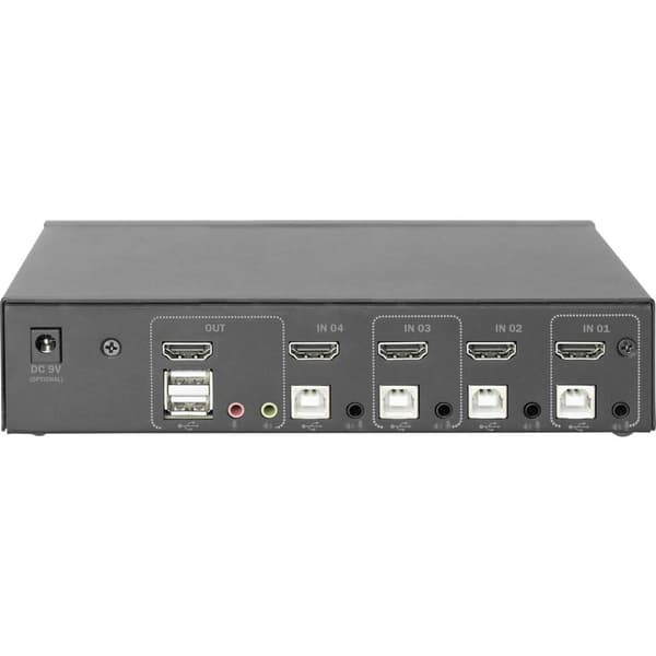 Digitus DS-12880 4+1 Port KVM-switch HDMI 3840 x 2160 Pixel