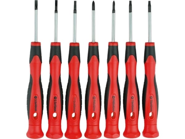 DEDRA Set of precision screwdrivers, 7 pcs, CrV steel