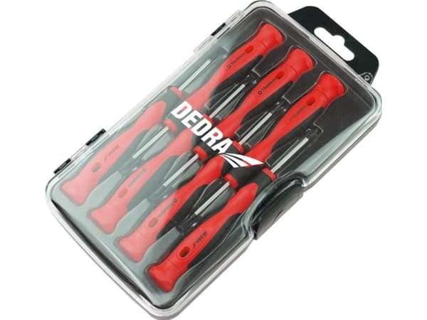 DEDRA Set of precision screwdrivers, 7 pcs, CrV steel