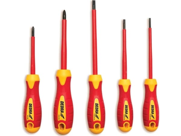 DEDRA Set of insulated screwdrivers 5 pcs