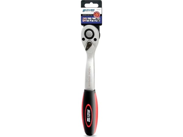 Dedra räikkä 1/2"", 72T, CRV 6140, taivutettu kaksitahoinen kahva