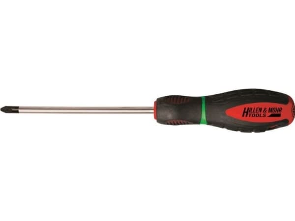 DEDRA Pozidriv cross screwdriver PZ2x100mm, S2 steel, 3-mat handle