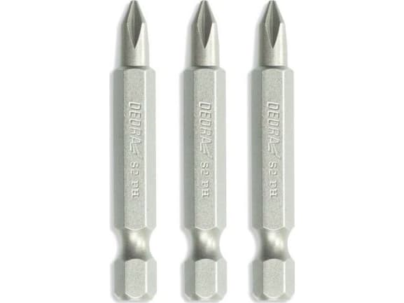 Dedra skruvmejsel bits Phillips PH1/2/3x50mm, blisterförpackad (18A07S04)