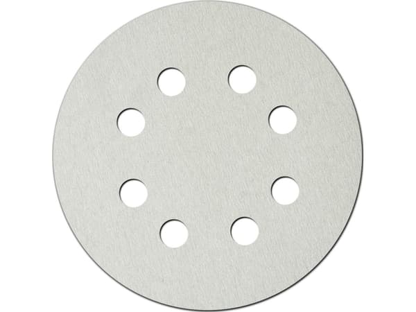 DEDRA Abrasive discs white 180mm, 240 grit, velcro, set of 5 pcs